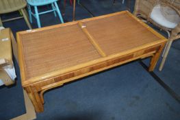 Cane & Wicker Coffee Table