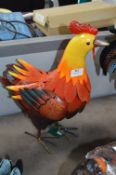 *Painted Tin Garden Decoration - Chicken