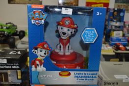 *Paw Patrol Light & Sound Marshall Coin Bank