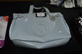 *Armani Jeans Tote Azzurro Handbag