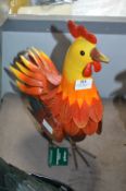 *Painted Tin Garden Decoration - Chicken