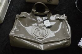 *Armani Jeans Tote Taupe Handbag