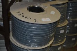 *Spool of 100m of Three Core & Earth Cable 300/550V (Grey/Black, Grey, Brown) - 1.5mm