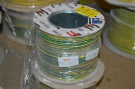 *100M Green and Yellow Single Core PVC 6491X1.5mm