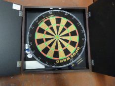 Dart Board in Wall Mounted Cabinet