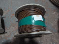 *Roll of Brown 1.5mm Single Cable 100M (Used) - Single