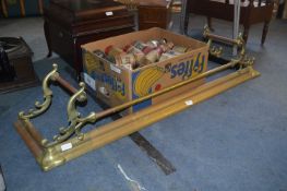 Ornate Brass Fire Fender