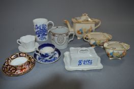 Decorative Tea Set, St Havel Cheese Dish, Cups & S