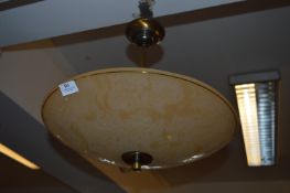 1950/60's Saucer Shape Ceiling Light Fitting