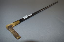 Horn Handled Walking Cane