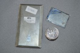Hallmarked Silver Snuff Box with 1899 Silver Coin