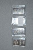 Four 1oz Fine Silver Ingots