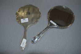 Two Silver Backed Mirrors - Birmingham 1919 and 1929
