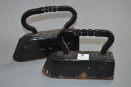 Two Large Heavy Irons
