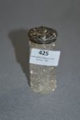 Small Glass Bottle with Silver Top - Sheffield 190