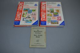 Two Stanley Gibbons Stamp Catalogues and a Queen E