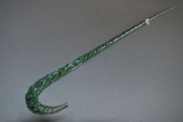 Barley Twist Glass Walking Cane