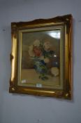 Gilt Framed Watercolour - Floral Still Life