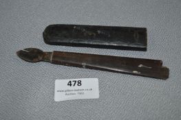 Horn Handled Lancette Fleam by Butler & Co.