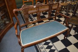 Edwardian Mahogany Salon Chair