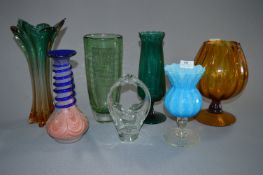 Seven Coloured Glassware