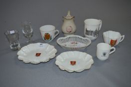 Crested Ware and Glassware with Hull Themed Crest
