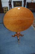 Circular Mahogany Tip Table