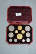 Victorian Jubilee Specimen Coin Set 1887 with Gold and Silver Coins