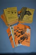 Collection 1950's Hull AFC Programmes