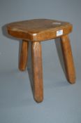 Oak Tripod Stool