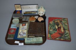 Tray Lot of Collectables; Parker Pens, Commemorati