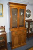 Victorian Mahogany Bookcase with Cabinet Base
