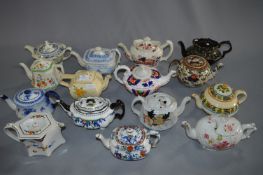 Collection of Fifteen Decorative Tea Pots