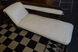 Walnut Framed Chaise Lounge