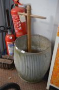 Galvanised Dolly Tub and Dolly Stick