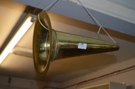 Brass Gramophone Horn