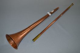 Large Copper and Brass Horn