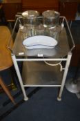 Stainless Steel & Tubular Metal Medical Trolley wi