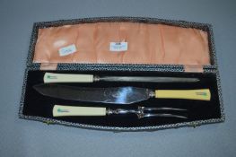 Art Deco Cased Carving Set