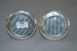 Pair of Hallmarked Silver Circular Photo Frames