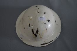 White Painted Broadie Mk I Warden's Helmet