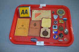 Collection of Motoring Ephemera; Enamel Badges - E