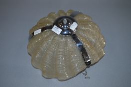 Art Deco Glass Shell Ceiling Light