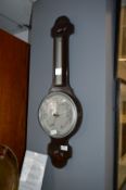 Oak Cased Banjo Barometer