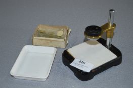 Small Desktop Medical Microscope by Watson of Lond