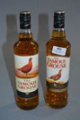 Two Bottles of the Famous Grouse Finest Scotch Whi