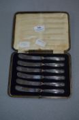 Set of Six Silver Handled Knives - Sheffield 1917