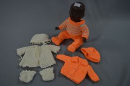 Rosebud Black Plastic Doll