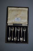 Cased Set of Six Silver Teaspoons - Sheffield 1934