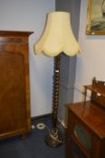 Barley Twist Standard Lamp and Shade